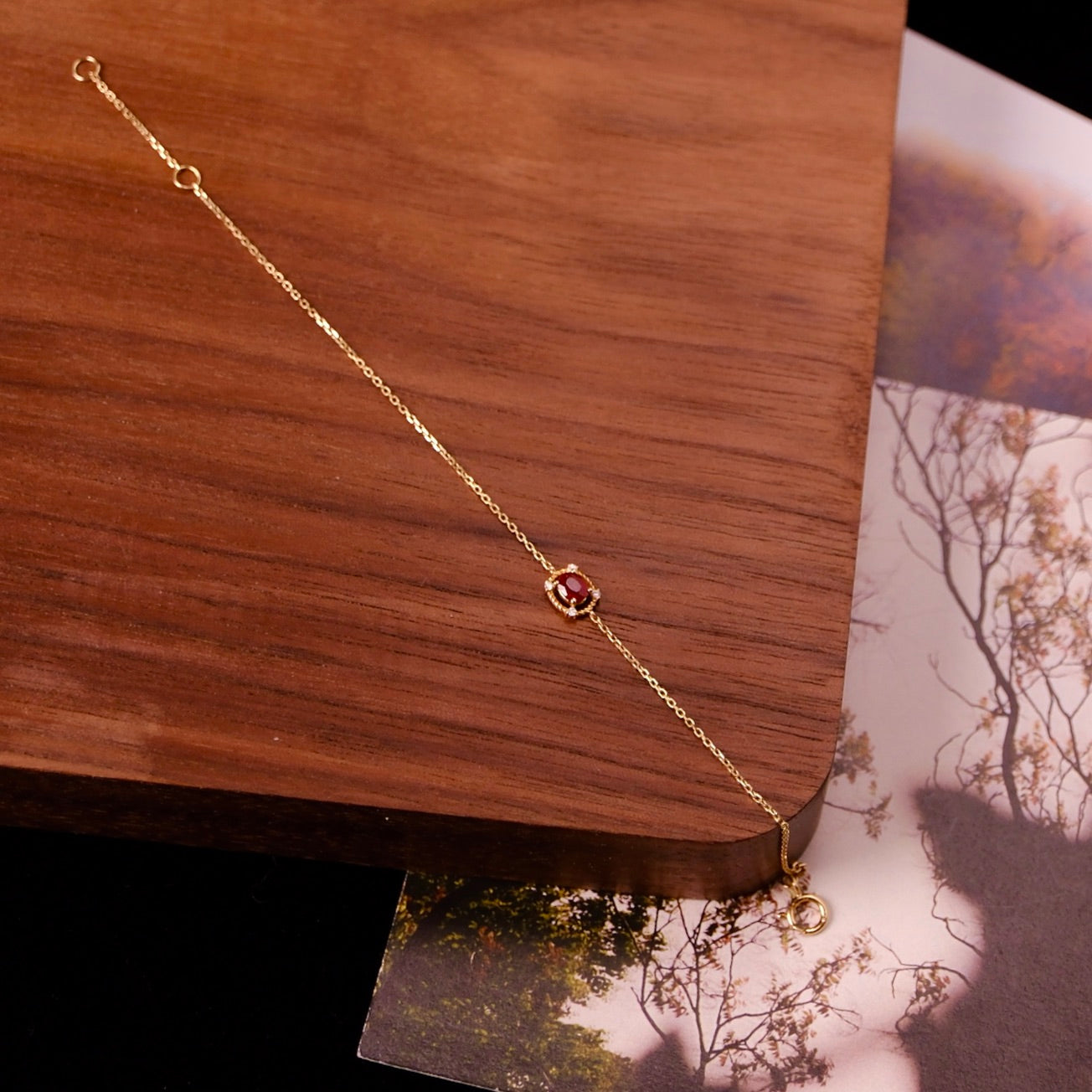 Crimson Ruby Bracelet 18K GOLD