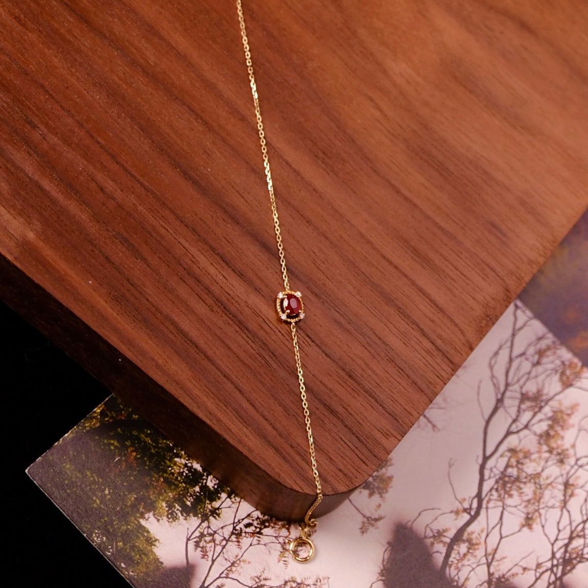 Crimson Ruby Bracelet 18K GOLD