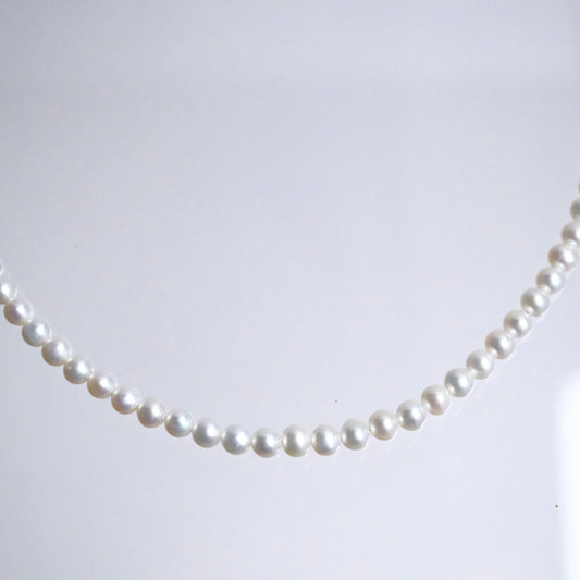 Handcrafted Classic 6mm Pearl Necklace