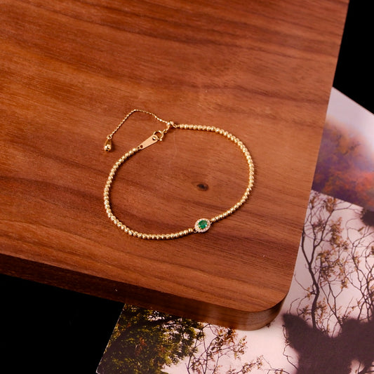 Verdant Emerald Bracelet 18K GOLD