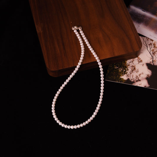 Handmade 4mm Pearl Necklace