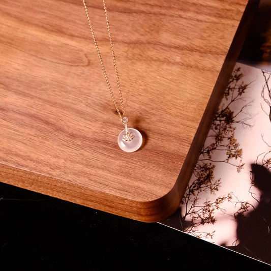 White Jade Rose Gold Silver
