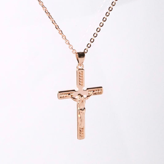 Jesus Crucifix Pendant +1 different Cross extra (1 chain + 2 Cross)