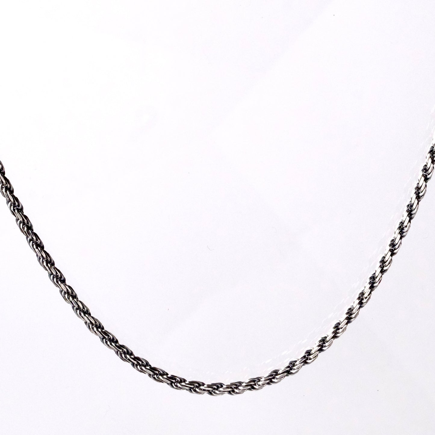 Classic Rope Chain Necklace - 925 Sterling Silver