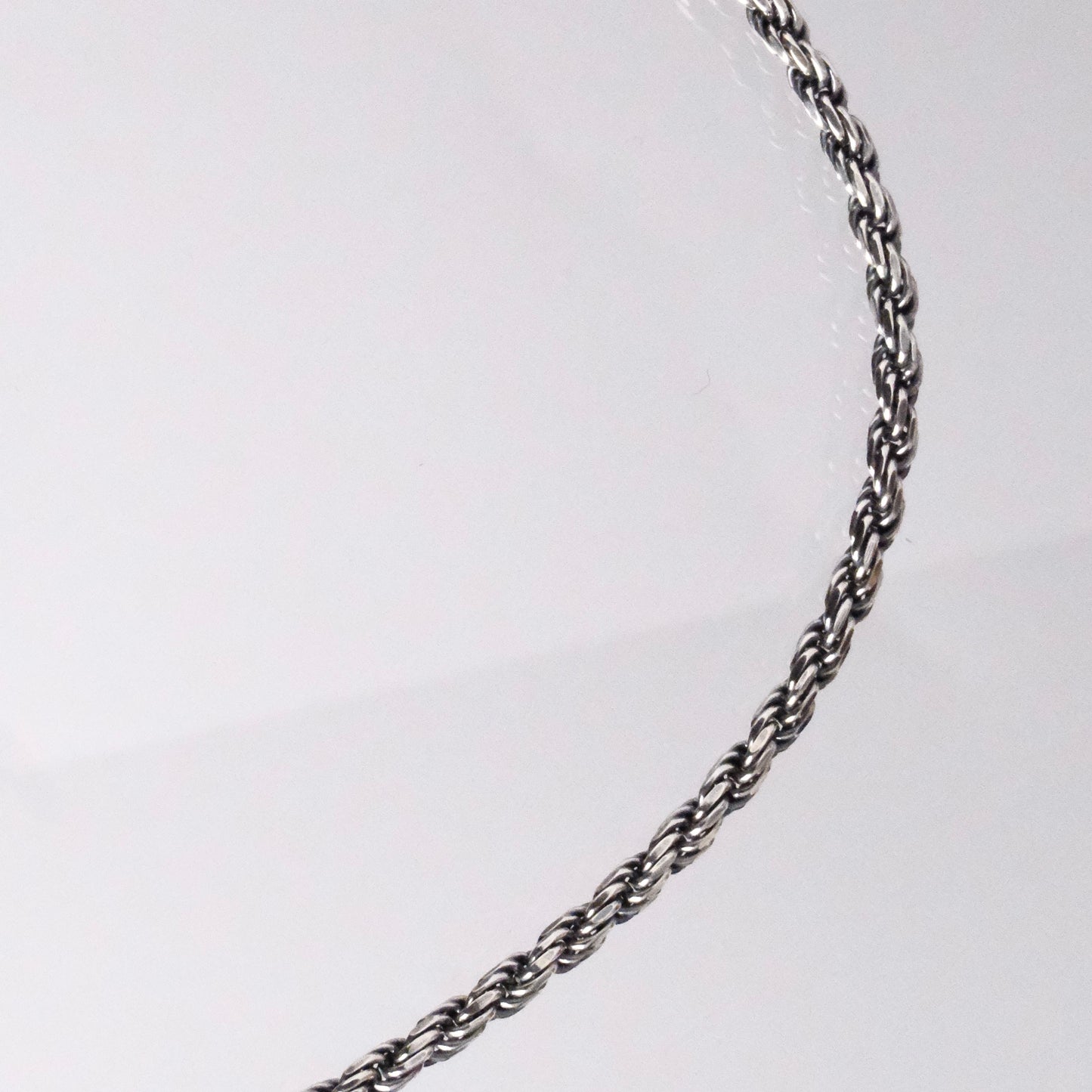 Classic Rope Chain Necklace - 925 Sterling Silver