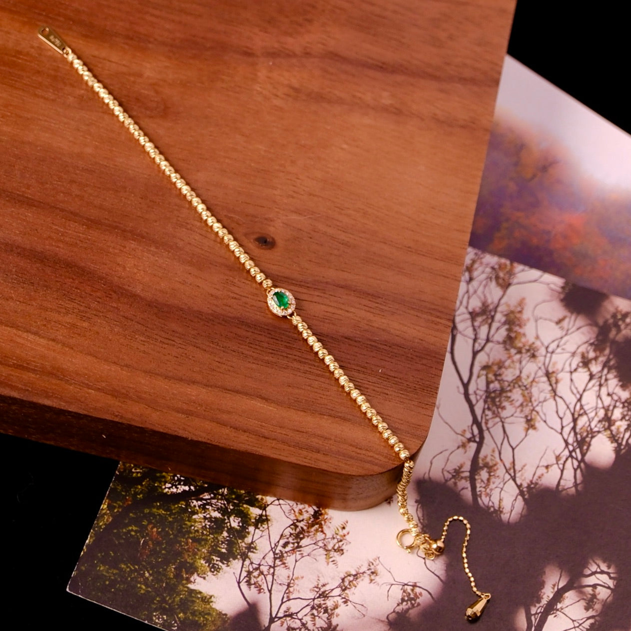 Verdant Emerald Bracelet 18K GOLD