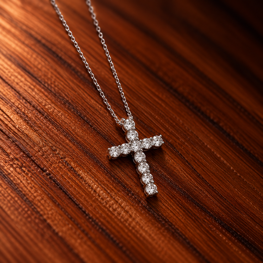 Eternal Radiance Cross Necklace