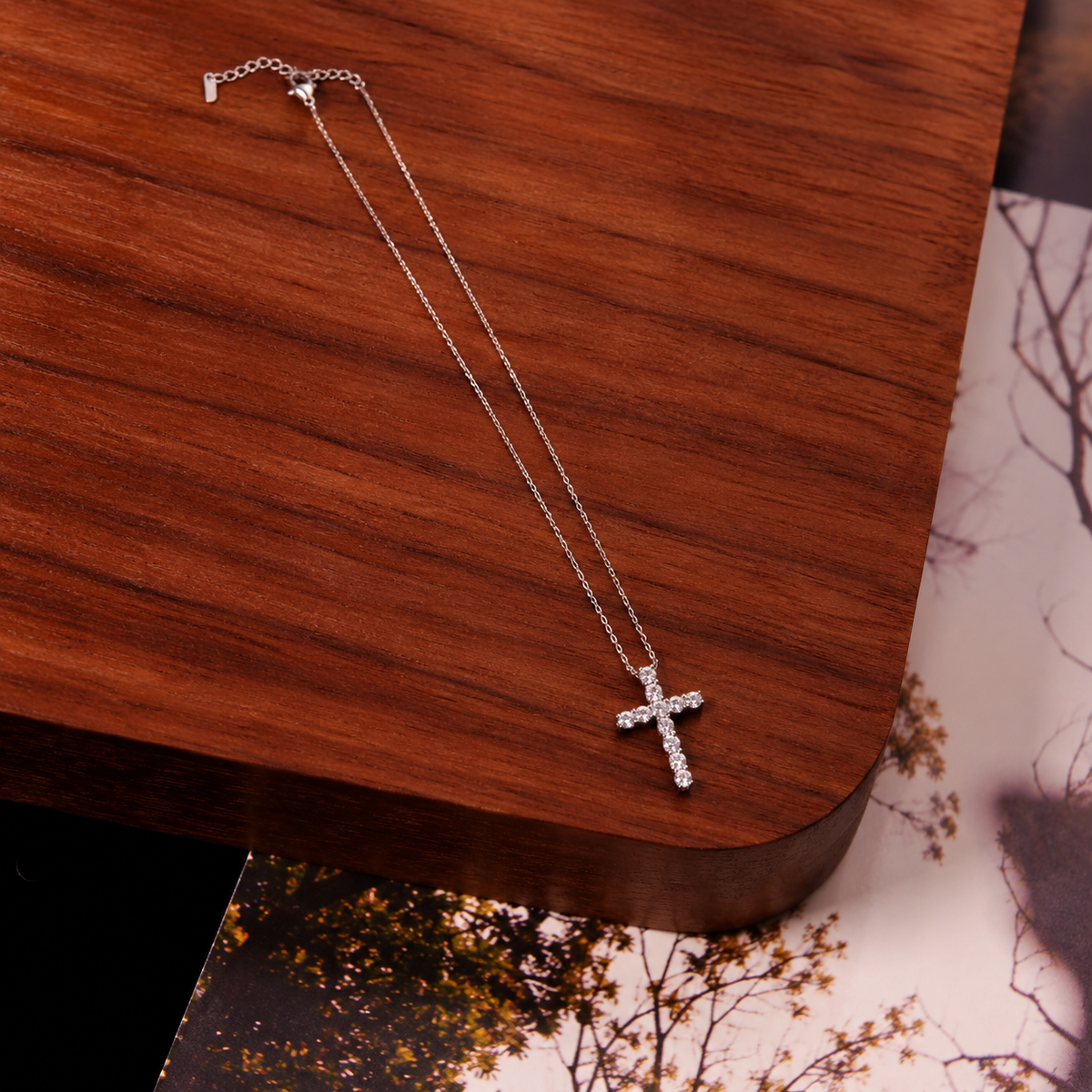 Eternal Radiance Cross Necklace