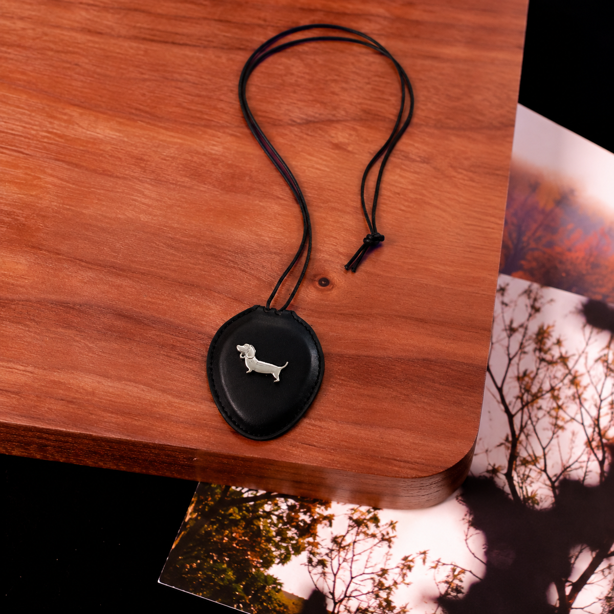 Little Mirror Necklace Black