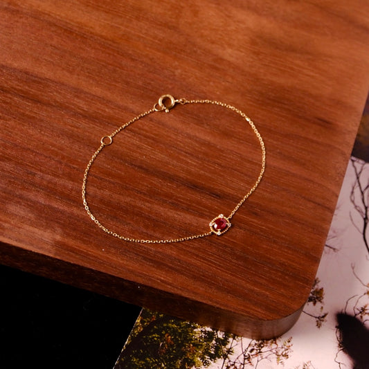 Crimson Ruby Bracelet 18K GOLD